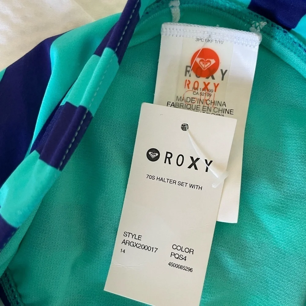 Roxy Teal Bikini Bottom
